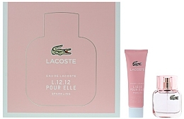 Парфумерія, косметика Lacoste Eau de Lacoste L.12.12 Pour Elle Sparkling - Набір (edt/30ml + sh/gel/50ml)