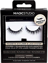 Парфумерія, косметика Магнітні накладні вії з підводкою для очей - Magic Studio Magnetic Eyelashes + Eyeliner Seductive Effect