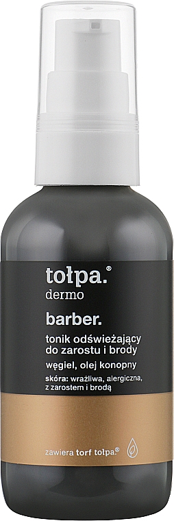 Освежающий тоник для лица и бороды - Tolpa Dermo Men Barber Tonik