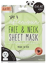 Парфумерія, косметика Маска для обличчя та шиї з алое вера - Oh K! Face And Neck Mask With Aloe Vera After Sun