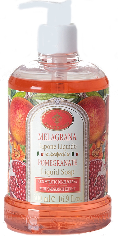 Рідке мило "Гранат" - Saponificio Artigianale Fiorentino Melagrana Liquid Soap — фото N1