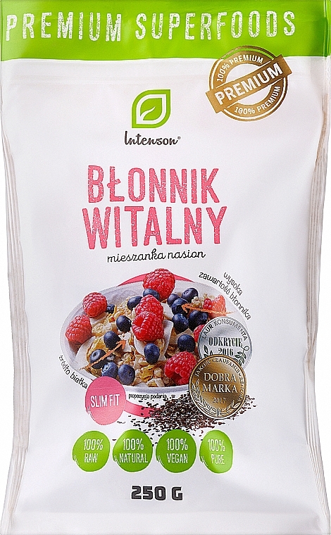 Дієтична добавка "Клітковина з насіння подорожника" - Intenson Vital Fibre Seed Mix — фото N1