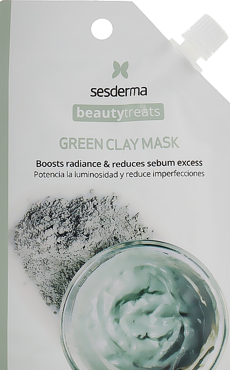 Маска із зеленої глини - SesDerma Laboratories Beauty Treats Green Clay Mask — фото N1