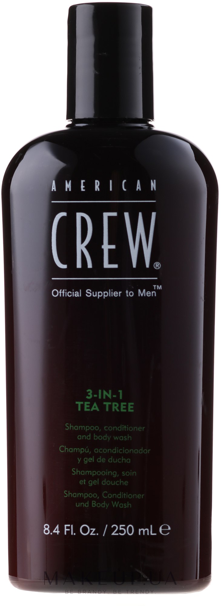 Засіб по догляду за волоссям і тілом 3-в-1 - American Crew Tea Tree 3-in-1 Shampoo, Conditioner and Body Wash — фото 450ml