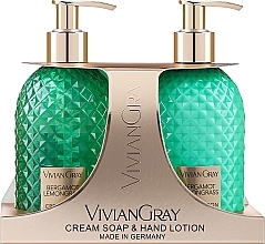 Набір - Vivian Gray Bergamot & Lemongras (h/soap/300ml + h/lot/300ml) — фото N1