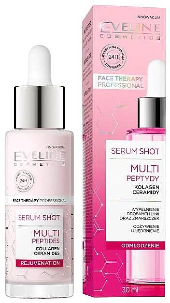 Сироватка для обличчя - Eveline Face Therapy Proffesional Serum Shot Multi Peptydy