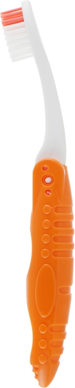 Зубная щетка с откидной ручкой, оранжевая - Sts Cosmetics  — фото N2