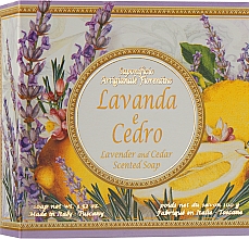 Парфумерія, косметика Натуральне мило "Лаванда і кедр" - Saponificio Artigianale Fiorentino Capri Lavender & Cedar Soap