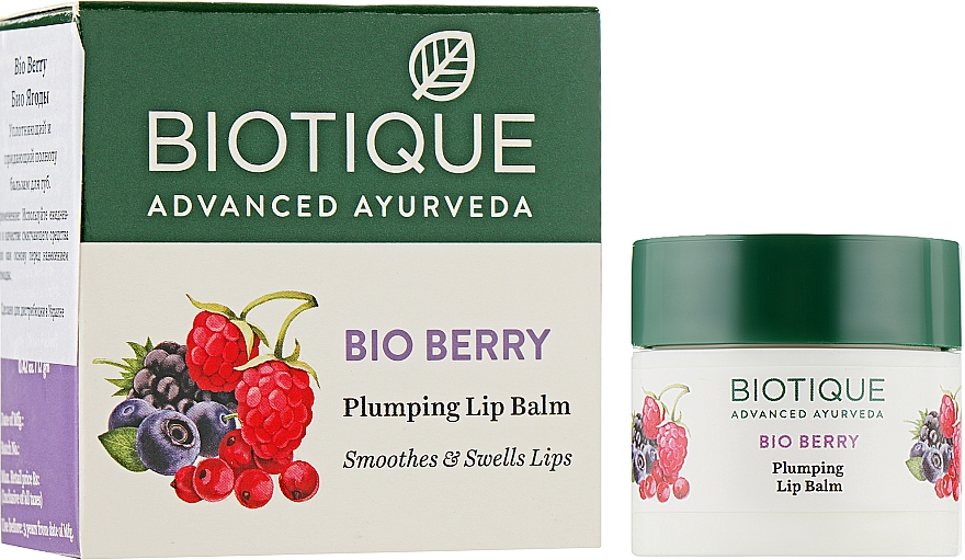 Уплотняющий и придающий полноту бальзам для губ "Био Ягоды" - Biotique Bio Berry Plumping Lip Balm