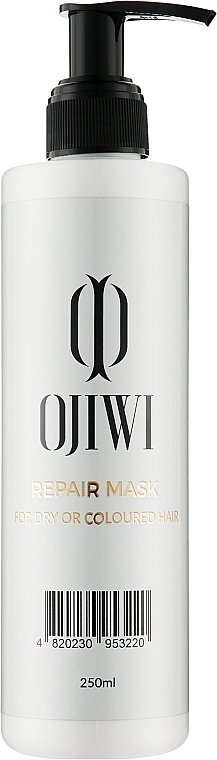 Восстанавливающая маска для волос - Ojiwi Repair Mask For Dry Or Coloured Hair — фото N1