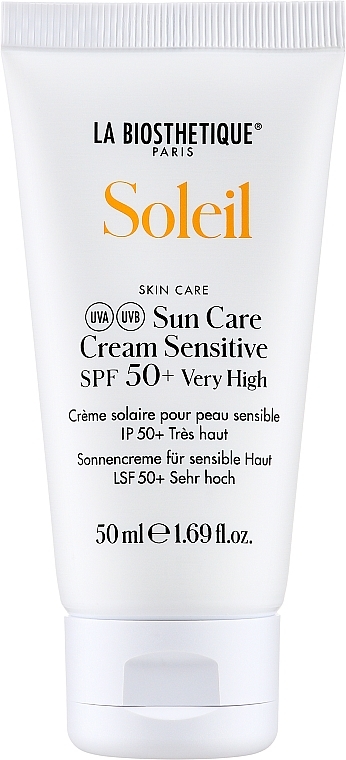 Сонцезахисний крем для чутливої шкіри - La Biosthetique Soleil Sun Care Cream Sensitive SPF 50+ — фото N1