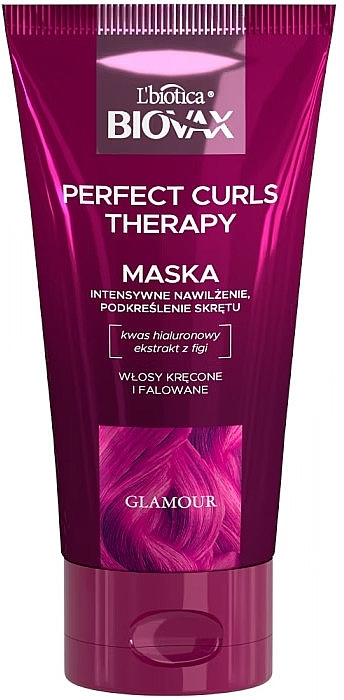 Маска для вьющихся и волнистых волос - L'biotica Biovax Glamour Perfect Curls Therapy — фото N1