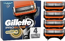 Парфумерія, косметика Змінні касети для гоління, 4 шт. - Gillette Fusion5 ProGlide Power