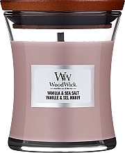 Ароматична свічка в склянці - Woodwick Sea Salt & Vanilla Scented Candle — фото N1