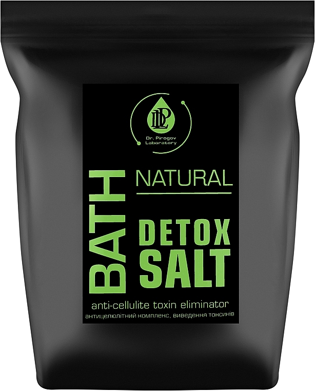 Сіль з антицелюлітною та детокс дією, магнієво-киснева "Detox Bath Salt" - Лабораторія лікаря Пирогова — фото N1