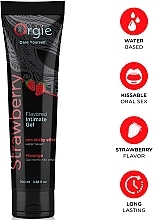 Їстівний лубрикант на водній основі, полуниця - Orgie Lube Tube Flavored Intimate Gel Strawberry — фото N2