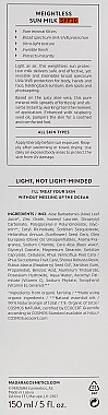 Ультралегкое солнцезащитное молочко - Madara Cosmetics Sun20 Weightless Sun Milk SPF20 — фото N3