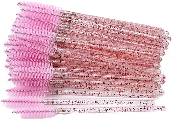 Одноразові щіточки для вій і брів, рожеві - Deni Carte — фото N1
