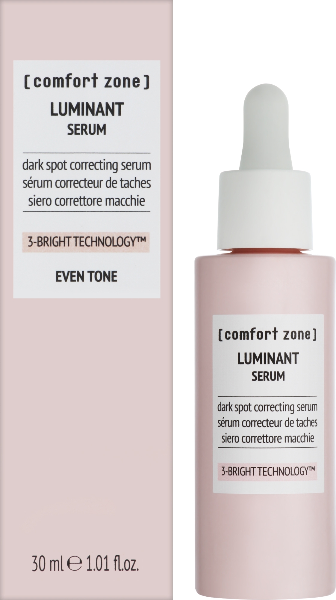 Освітлювальна сироватка для обличчя проти пігментації - Comfort Zone Luminant Serum — фото 30ml