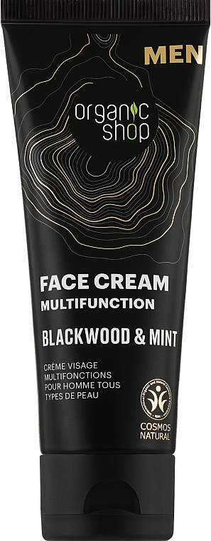Крем для лица "Blackwood and Mint" - Organic Shop Men Face Cream