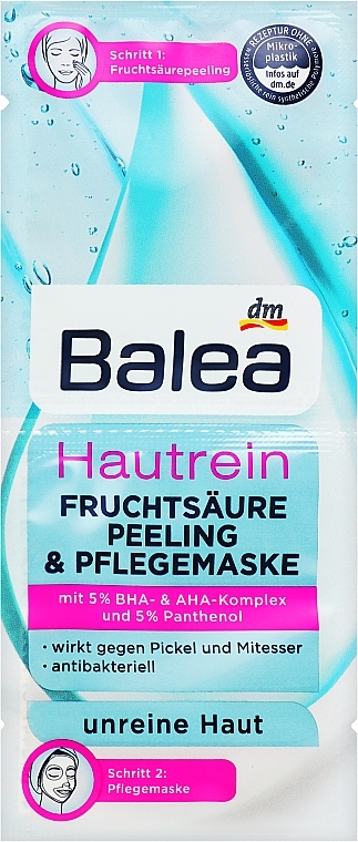 Маска-пілінг для обличчя - Balea Hautrein — фото N1