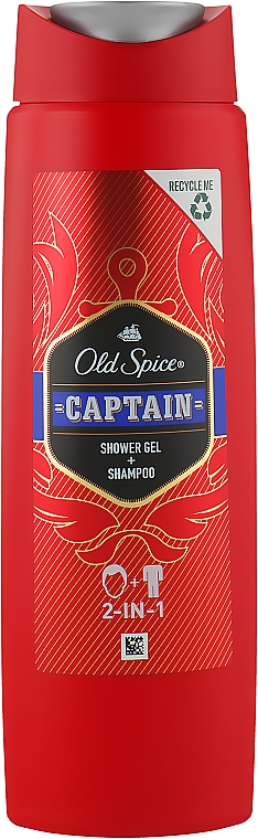 Гель-шампунь для душа - Old Spice Captain Shower Gel + Shampoo — фото N3