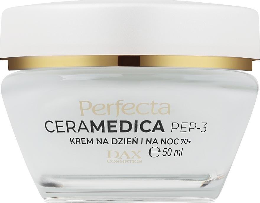 Коригувальний крем проти зморщок на день і ніч 70+ - Perfecta Ceramedica Pep-3 Face Cream 70+ — фото N1