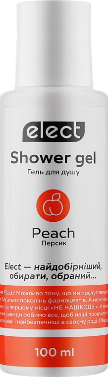 Гель для душа "Персик" - Elect Shower Gel Peach (мини) — фото N2
