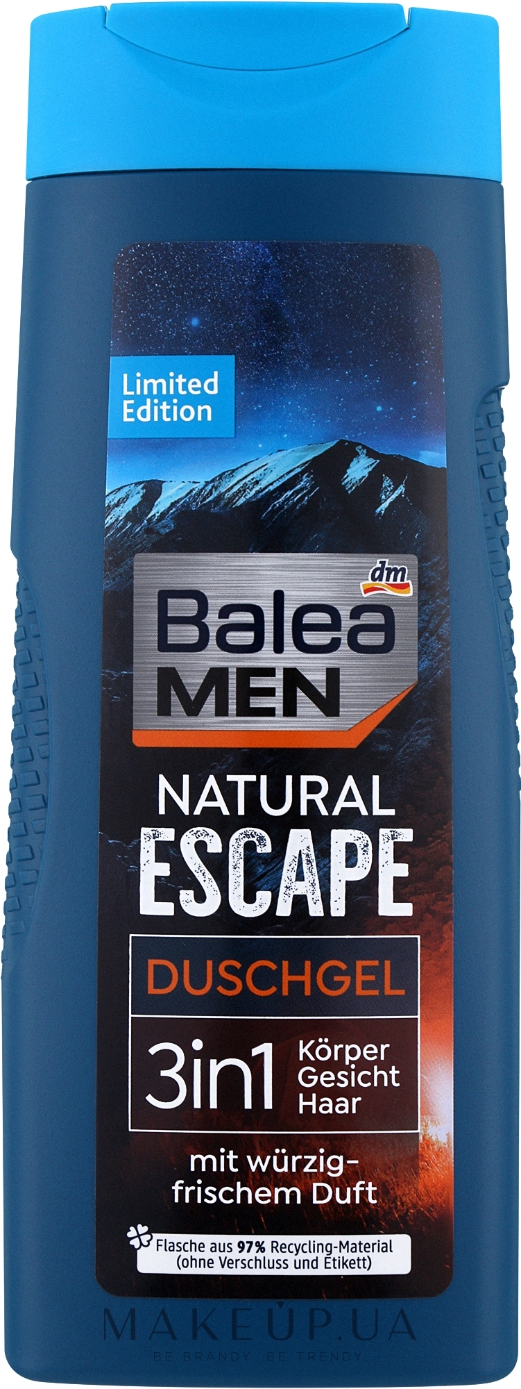 Гель-шампунь для душу 3 в 1 - Balea Men Natural Escape Balea — фото 300ml