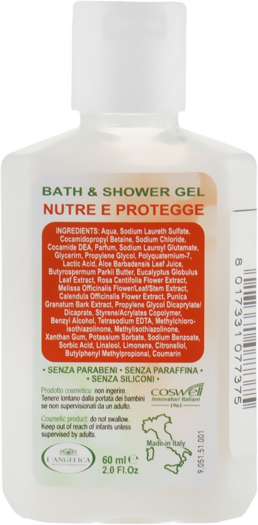 Гель для душу і ванни "Живлення і захист", з алое вера і маслом ши - L'Angelica Officinalis Bath & Shower Gel — фото N2