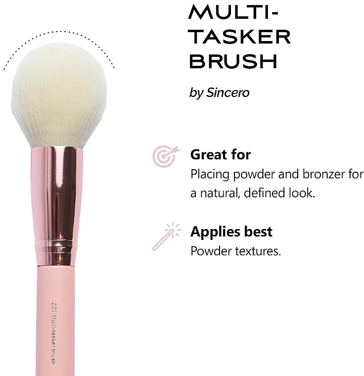 Кисточка для нанесения средств бронзирования - Sincero Salon Multi-Tasker Brush  — фото N2