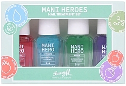 Парфумерія, косметика Набір сироваток для нігтів - Barry M Mani Heroes Nail Treatment Set (nail/ser/4x10ml)