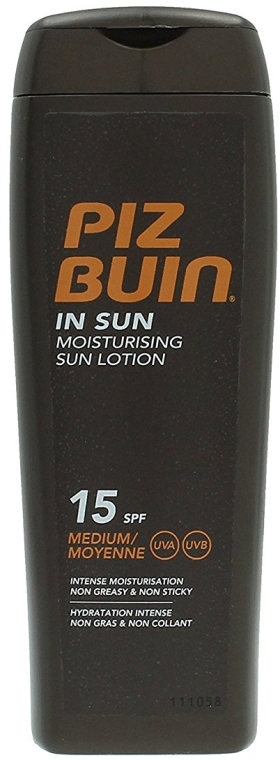 Зволожувальний лосьйон для тіла - Piz Buin In Sun Moisturising Sun Lotion SPF15 — фото N1