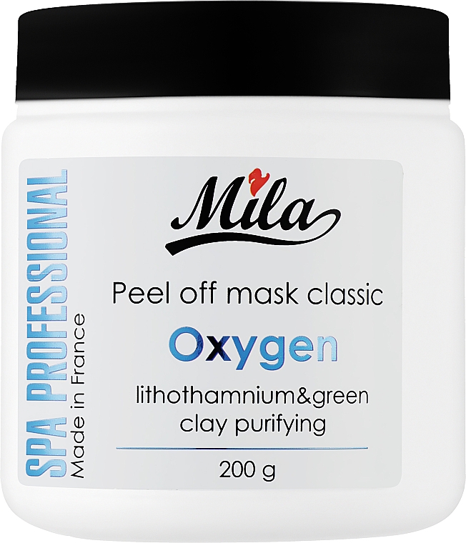 Маска альгінатна класична порошкова "Зелена глина, кисень" - Mila Purifying Peel Off Mask Lithothamnium Calcareum & Green Clay — фото N1