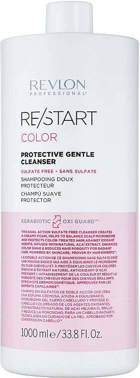 Безсульфатний шампунь для фарбованого волосся - Revlon Professional Restart Color Protective Gentle Cleanser — фото N3