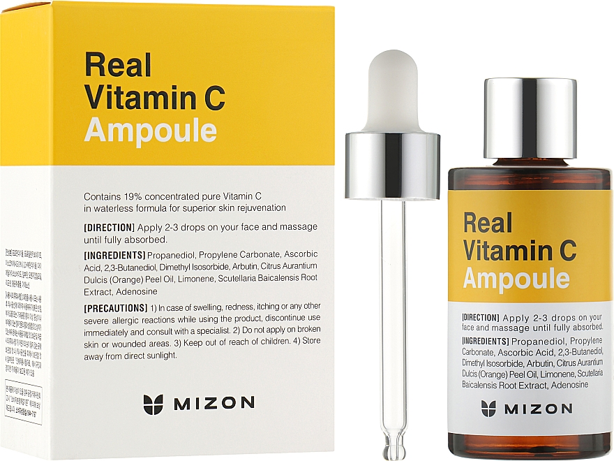 Сироватка для обличчя, з вітаміном С - Mizon Real Vitamin C Ampoule — фото N2