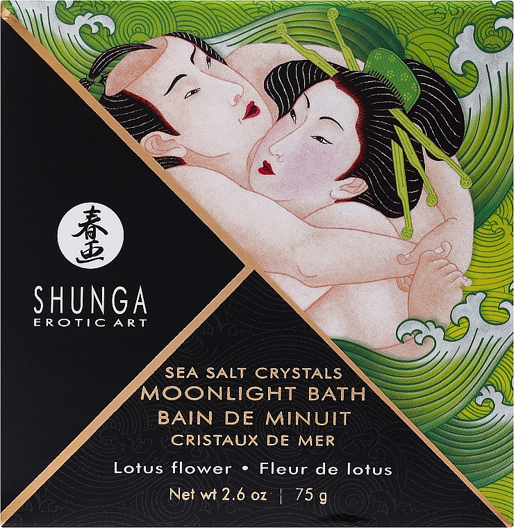 Пінна сіль для ванни з ароматом квітів лотоса - Shunga Oriental Crystals Bath Salts Lotus Flower — фото N1