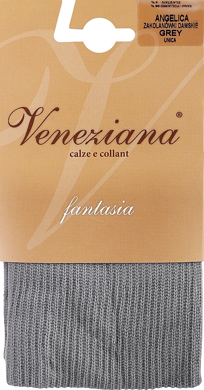 Гольфы выше колена "Angelica", grey - Veneziana — фото N2