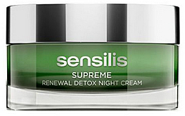 Парфумерія, косметика Крем для обличчя - Sensilis Supreme Renewal Detox Night Cream
