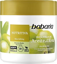Маска для волос с оливковым маслом - Babaria Detangling Hair Mask With Olive Oil — фото N2