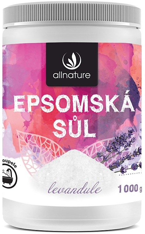 Минеральная соль Эпсома для ванны с лавандой - Allnature Epsom Salt Lavender — фото N2