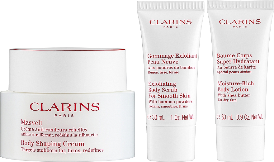 Набір - Clarins Masvelt (b/cr/200ml + b/scr/30ml + b/lot/30ml) — фото N2