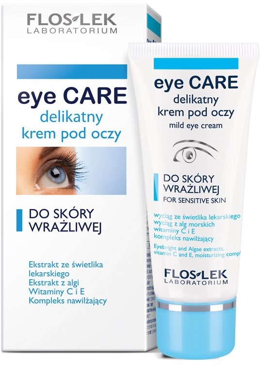 Крем для чутливої шкіри навколо очей - Floslek Eye Care Mild Eye Cream For Sensitive Skin — фото N1