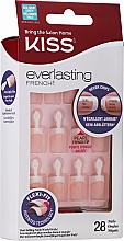 Набор накладных ногтей "Ультра стойкий французский маникюр" - Kiss Everlasting French Nail Kit  — фото N1