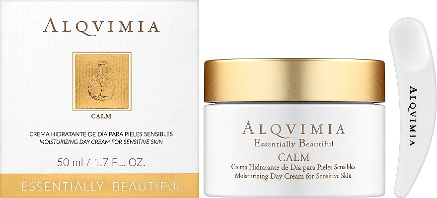 Денний заспокійливий крем для чутливої шкіри - Alqvimia Essentially Beautiful Calm Moisturizing Day Cream — фото N2