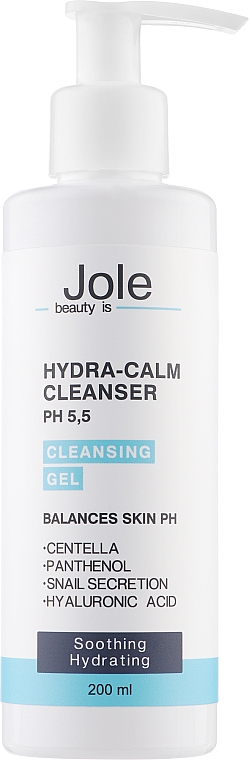 Гель для умывания "Увлажняющий и успокаивающий" - Jole Hydra-Calm Cleanser
