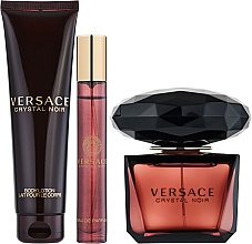 Духи, Парфюмерия, косметика Versace Crystal Noir - Набор (edp/90ml + b/lot/150ml + edp/10ml) 