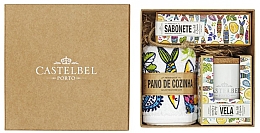 Парфумерія, косметика Набір - Castelbel Sardines (candle/190g + towel/1pc + soap/80g)