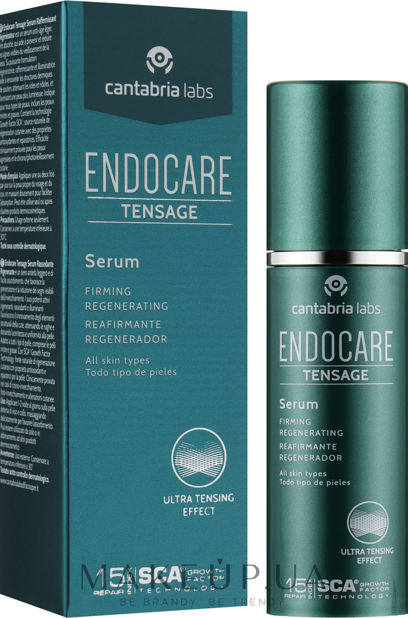 Регенерувальна ліфтинг-сироватка для обличчя - Cantabria Labs Endocare Tensage Serum — фото 30ml