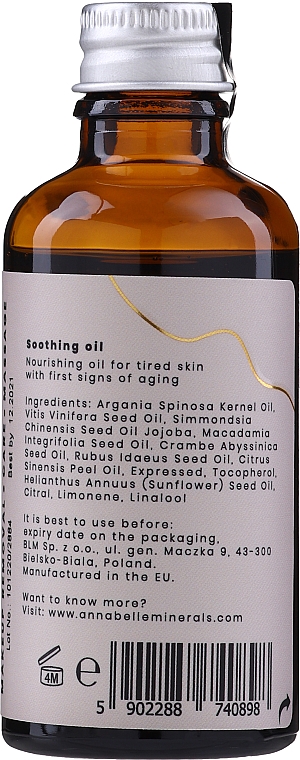Натуральна багатофункціональна олія для обличчя - Annabelle Minerals Stay Essential Oil — фото N2